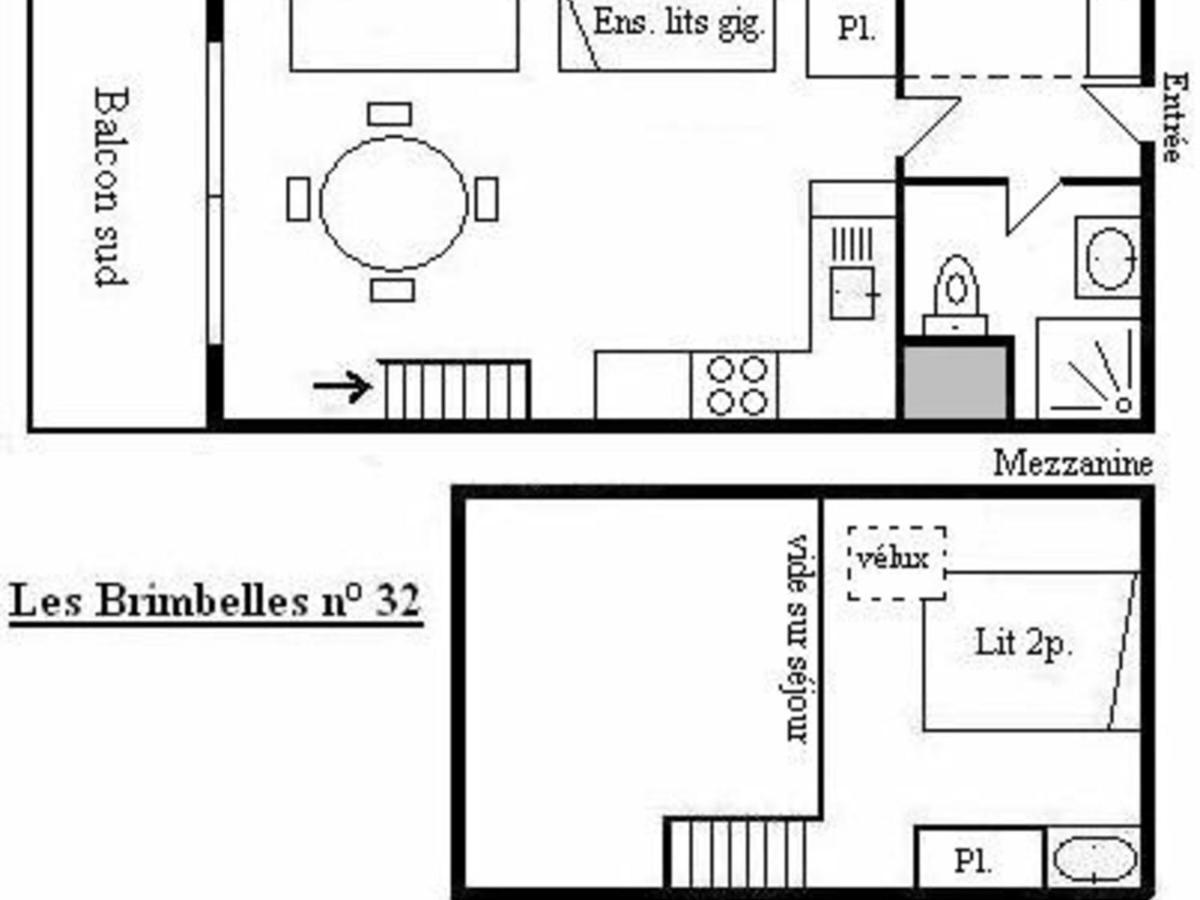 Studio Mezzanine 5 Pers Avec Balcon Sud, Coeur Meribel, Proche Pistes Et Commerces - Fr-1-180-304 ภายนอก รูปภาพ